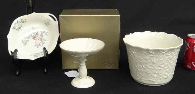 Appraisal: Lot three various pieces Lenox china