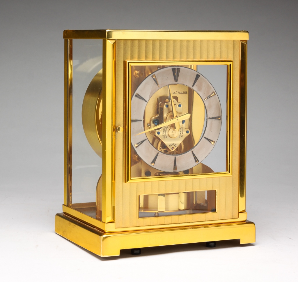 Appraisal: SWISS LE COULTRE ATMOS CLOCK Second half th century Brass