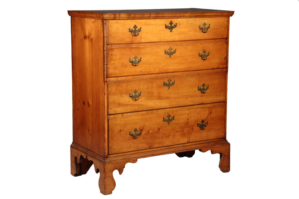 Appraisal: CHIPPENDALE BLANKET CHEST - Late th c Connecticut Chest with