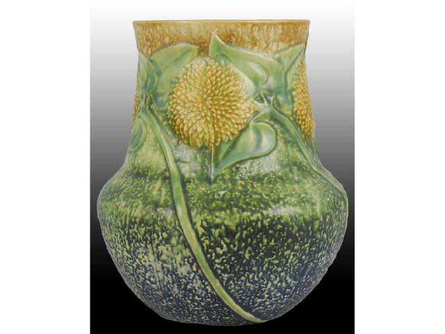 Appraisal: Roseville Sunflower Vase Description Excellent mold with strong ink cypher