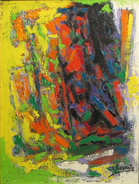 Appraisal: Mario de Ferrante Italian American - Untitled Abstract signed 'de