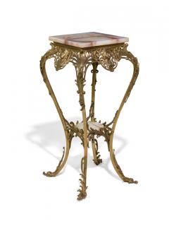 Appraisal: A VICTORIAN BRASS AND ONYX OCCASIONAL TABLE th century circa