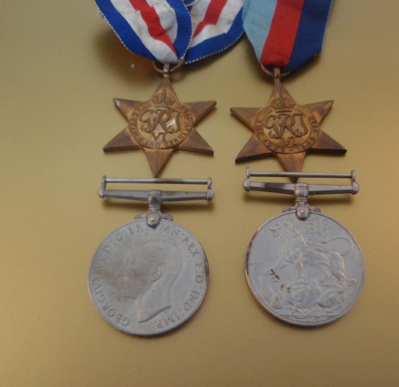 Appraisal: Four general service medals WWII