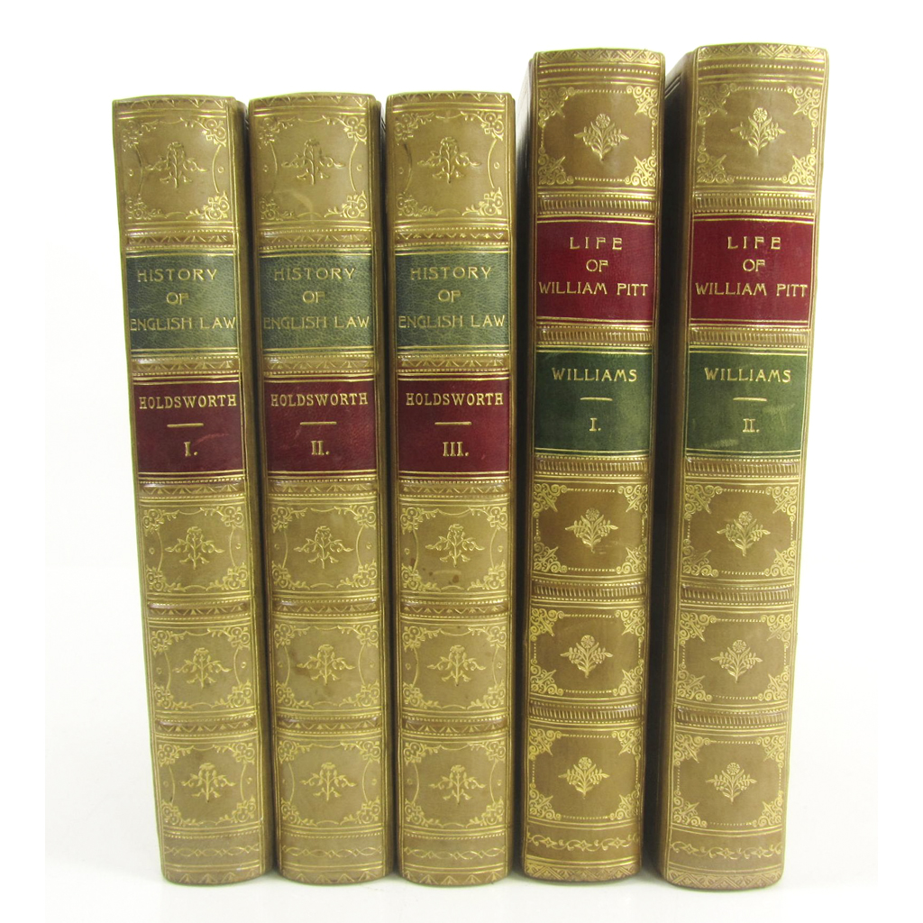 Appraisal: volumes including Williams B The life of William Pitt volumes