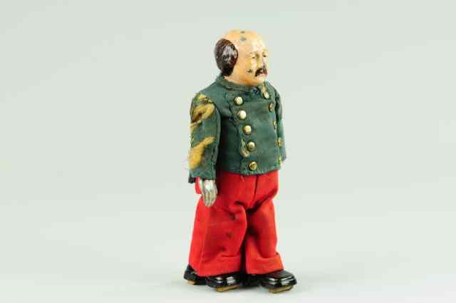 Appraisal: GENERAL BUTLER WALKING TOY Ives pat early clockwork toy walker