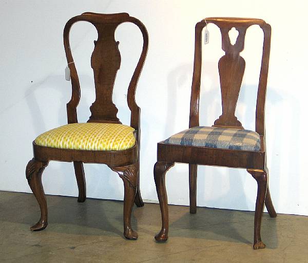 Appraisal: A George II side chair together with a George II