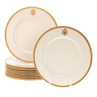 Appraisal: Set Lenox Presidential style dinner plates Set Lenox Presidential style