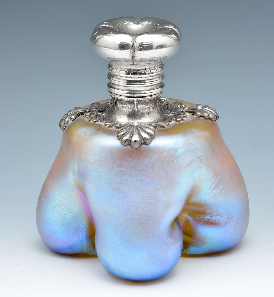 Appraisal: Louis Comfort Tiffany favrile perfume bottle Louis Comfort Tiffany favrile