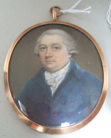 Appraisal: English School early th century miniature watercolour portrait of William