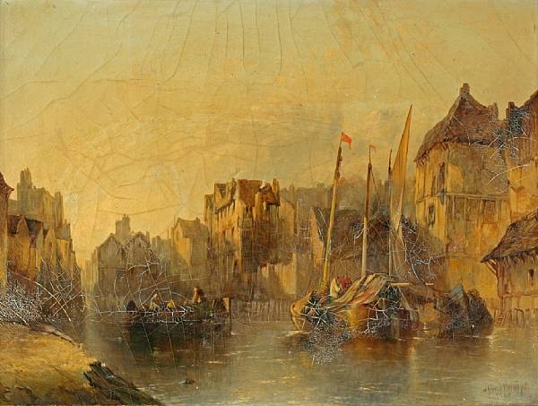 Appraisal: Alfred Montague British - A view of an old French