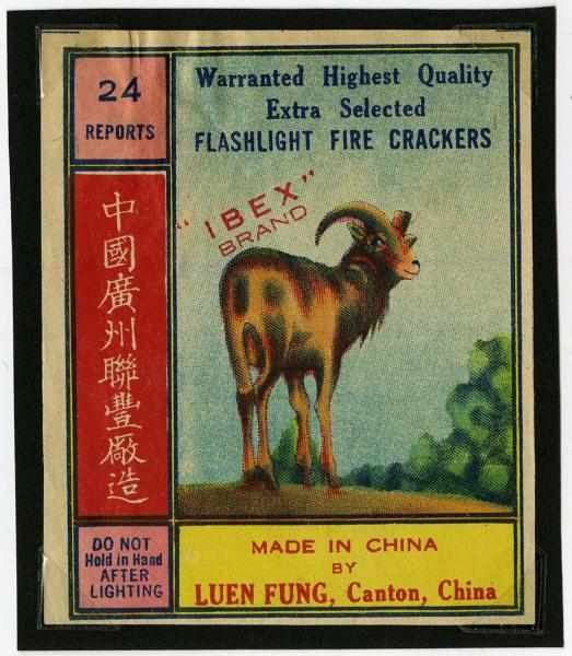 Appraisal: Ibex -Pack Firecracker Label Class Manufactured by Luen Fung One