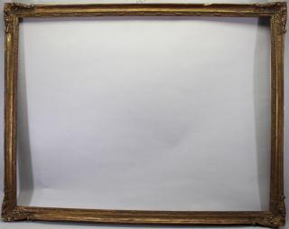 Appraisal: Large Vintage Wooden Frame Large Vintage Wooden Frame Rabbet size