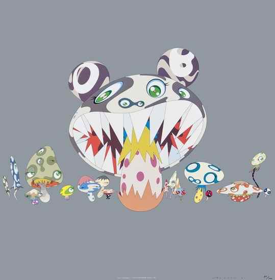 Appraisal: Takashi Murakami b Here Comes Media offset lithograph printed in