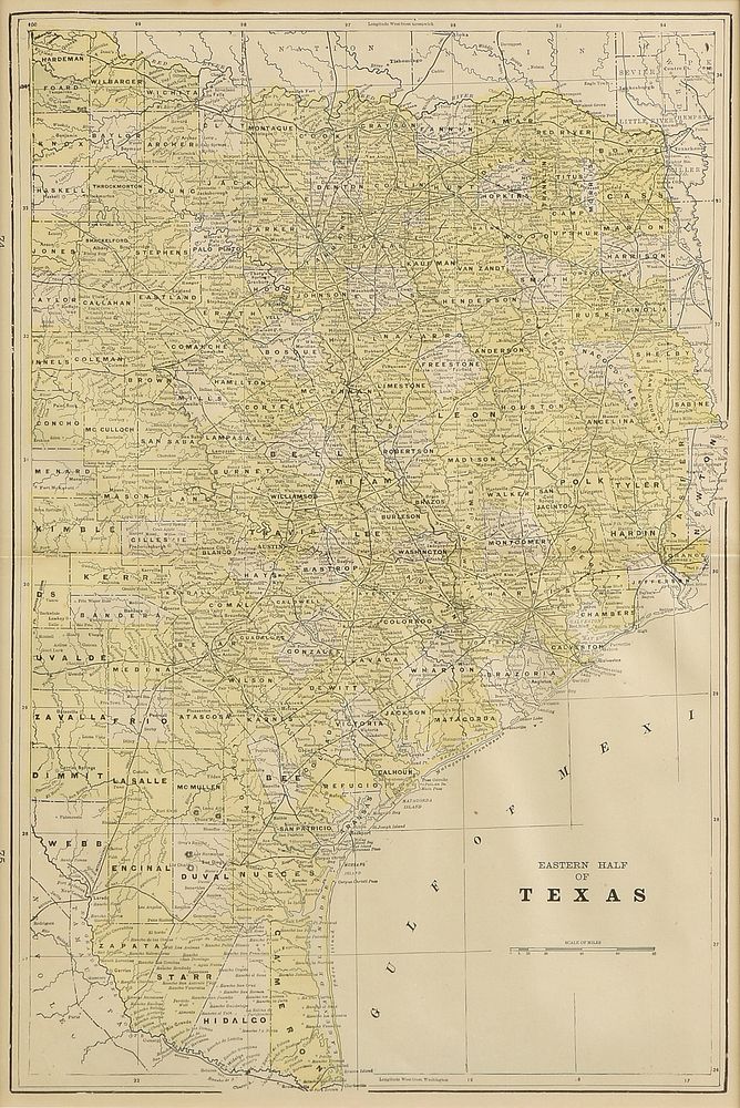 Appraisal: AN ANTIQUE MAP Eastern Half of Texas CIRCA AN ANTIQUE