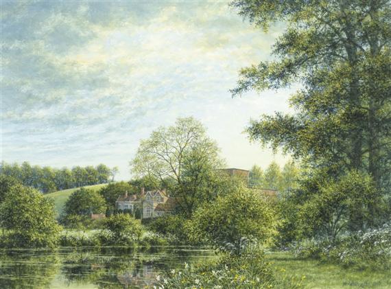 Appraisal: PETTERSSON MICHAEL TH C Glyndebourne in spring Watercolour on paper