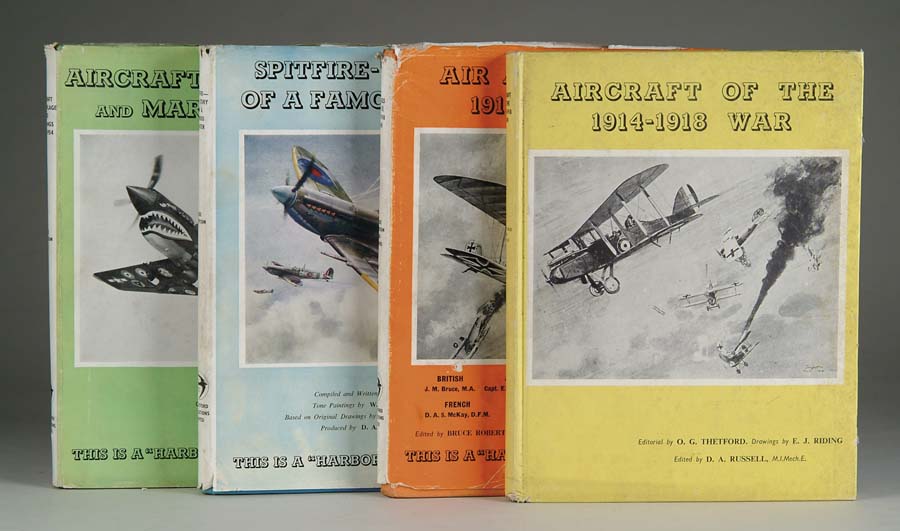 Appraisal: ONE LOT OF AVIATION BOOKS INCLUDING VOLUMES OF THE HARLEYFORD