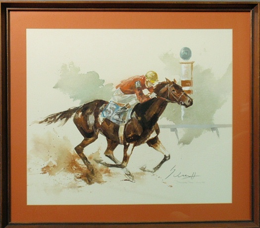 Appraisal: - Scharff Ralph American - framed and matted watercolor painting