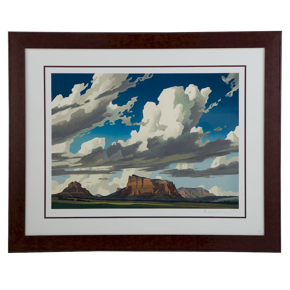 Appraisal: Ed Mell Fleeting Clouds Sedona Edmund Paul Mell Jr American