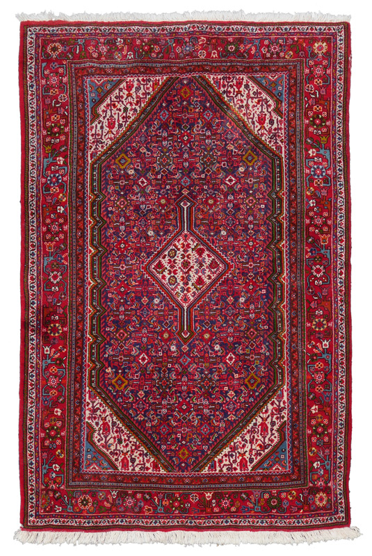 Appraisal: APPROX - YR OLD PERSIAN BIJAR HAND KNOTTED WOOL RUG