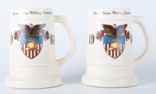 Appraisal: U S Military Academy West Point Mugs Pair Great pair