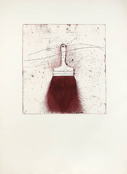 Appraisal: Jim Dine American born Red Beard W C Etching in