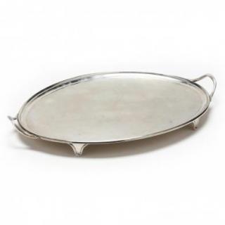 Appraisal: An th Century Reproduction Sterling Silver Tray by Tiffany Co