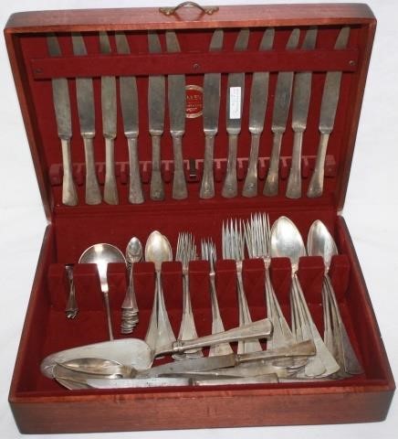 Appraisal: -PIECE SILVER AUSTRIAN FLATWARE SET BY C HACKLINDER DIANA HEAD