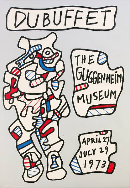 Appraisal: Jean Dubuffet French - The Guggenheim Museum Screenprint in colors