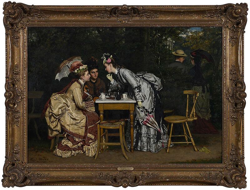 Appraisal: Evert Jan Boks Flemish - The Latest Gossip signed lower