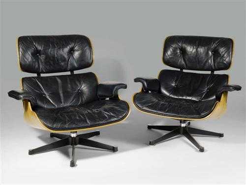 Appraisal: EAMES CHARLES RAY - - PAIR OF ARMCHAIRS designed for