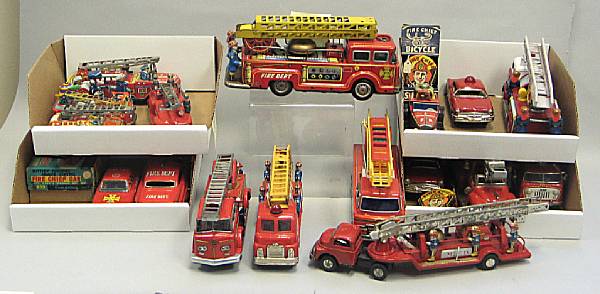 Appraisal: Collection of Japanese Fire Engines Grouping of important Japanese fire