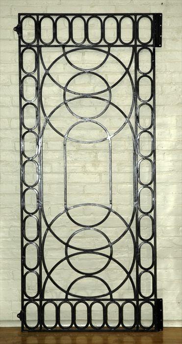 Appraisal: Four Art Deco-Style Window Grills One shown largest ft in