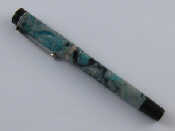 Appraisal: A green marble effect Visconti Ponte Vecchio fountain pen