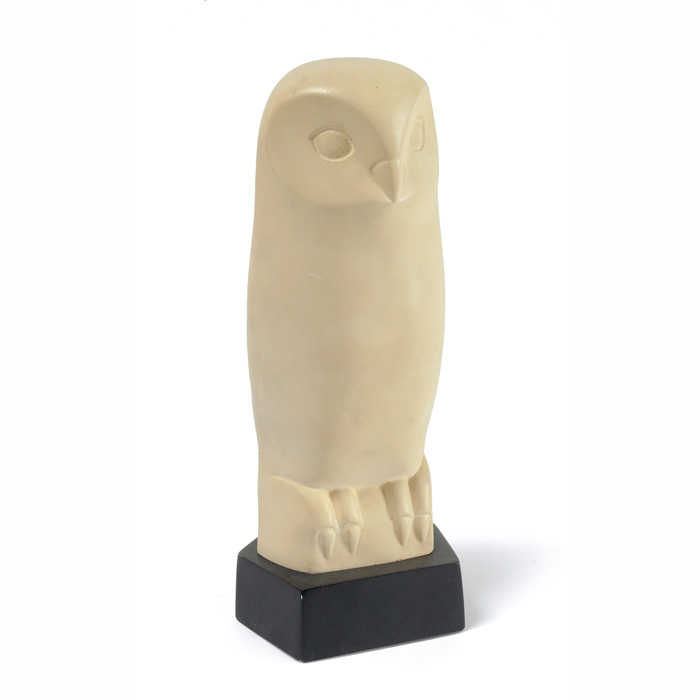 Appraisal: Cleo Hartwig American - Owl c plaster h signed and