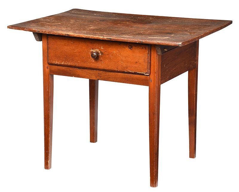 Appraisal: American Federal Pine Tavern Table probably Pennsylvania late th century