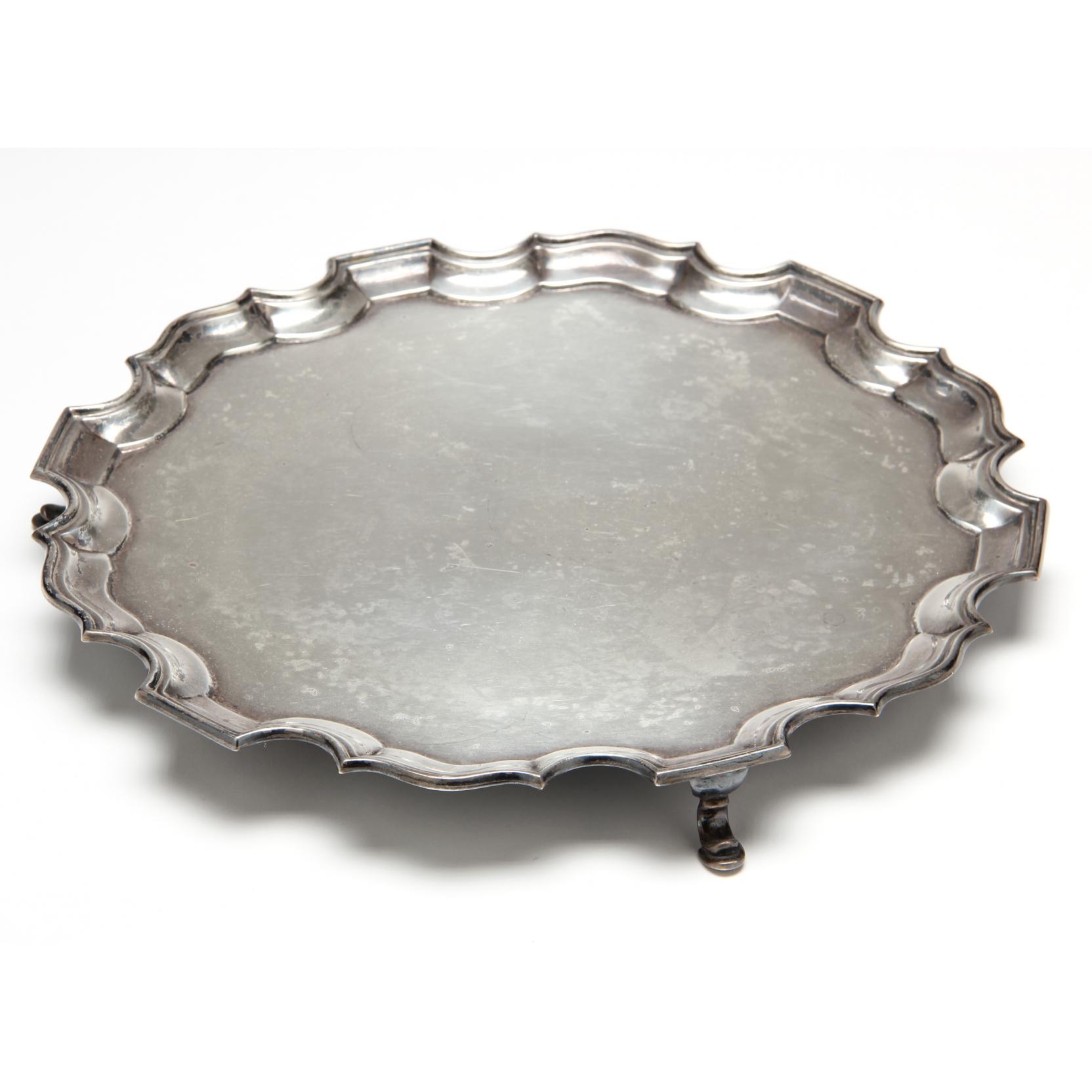 Appraisal: Edwardian Silver Salver London with sponsor's mark for George Jackson