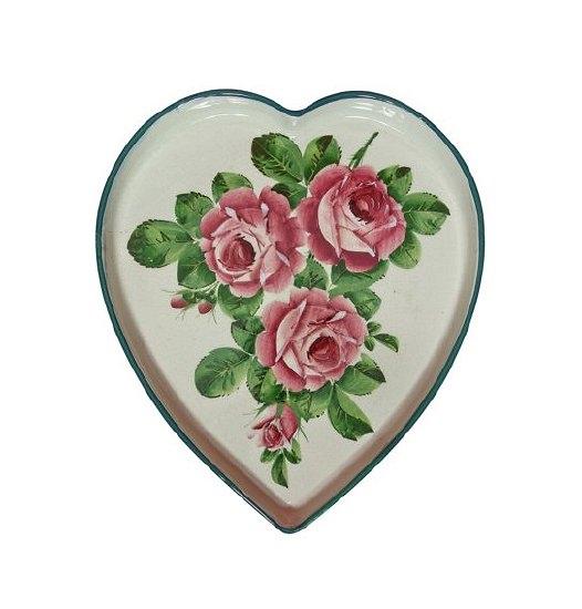 Appraisal: A Wemyss ware heart shaped tray decorated pink roses marked