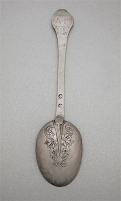 Appraisal: A late Charles II spoon with 'guide lines' on the