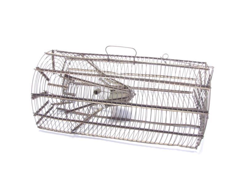 Appraisal: An antique live trap wire with trap door dome top