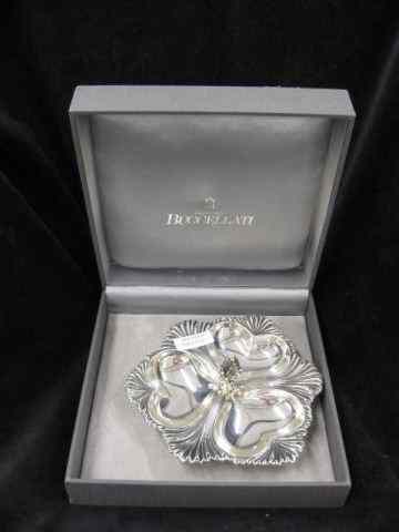 Appraisal: Buccellati Sterling Silver Candy Dish center handle heart shape bowls