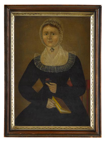 Appraisal: Attributed to Joshua Johnson c - portrait of elizabeth wise