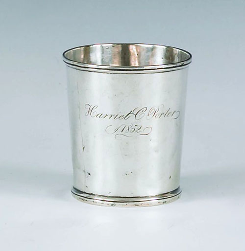 Appraisal: Philadelphia silver beaker mid th c and bearing the touch