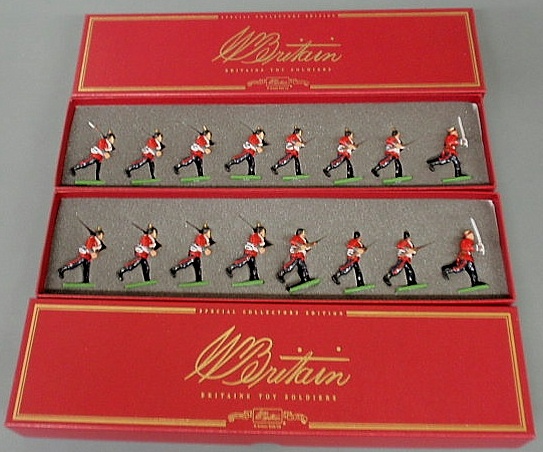 Appraisal: Two identical boxed eight-piece sets of Britains Durham Light Infantry