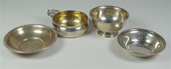 Appraisal: Group of Four Sterling Holloware Pieces diameter International revere bowl