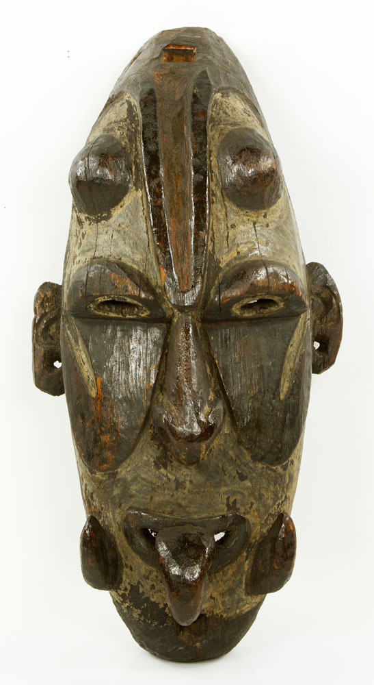 Appraisal: - Wooden Mask Huon Gulf New Guinea Wooden mask Huon