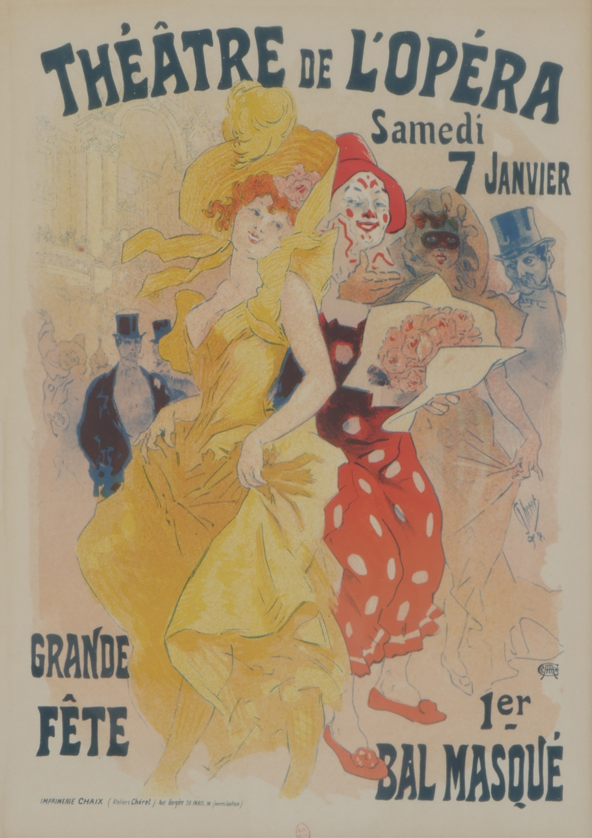 Appraisal: LES MAITRES DE L'AFFICHE THEATRE DE L'OPERA LITHOGRAPH BY CHERET