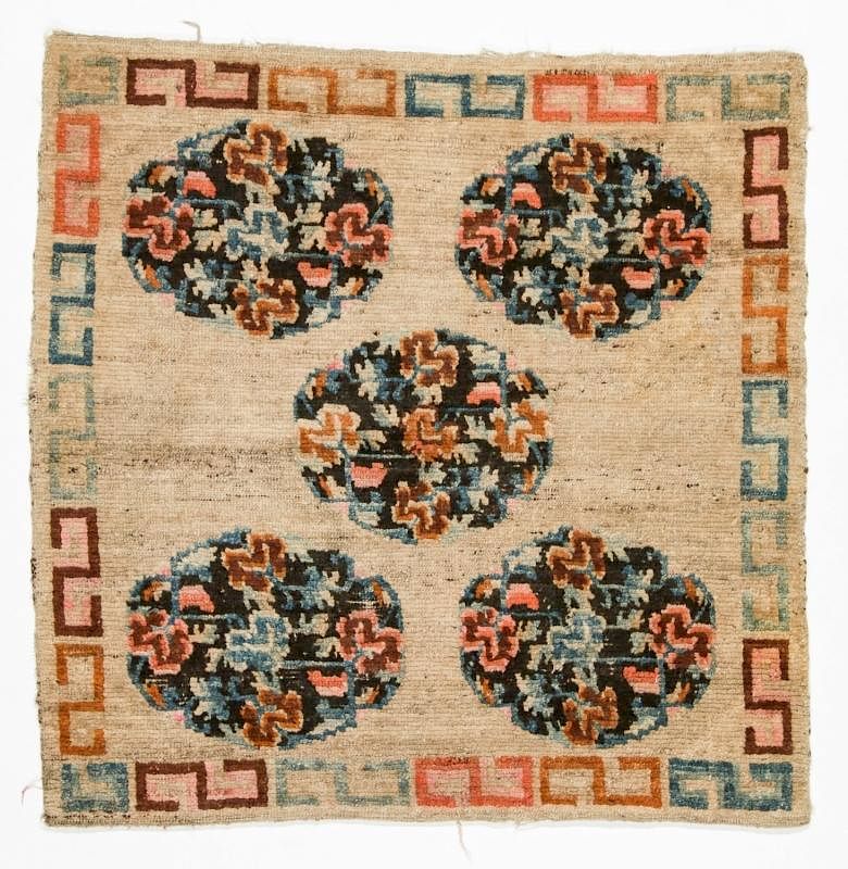 Appraisal: Antique Tibetan Rug ' '' x ' '' Antique Tibetan