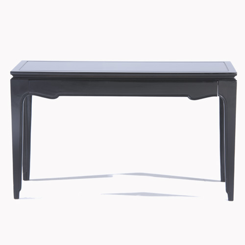 Appraisal: DOROTHY DRAPER Black lacquer console table with single drawer Provenance