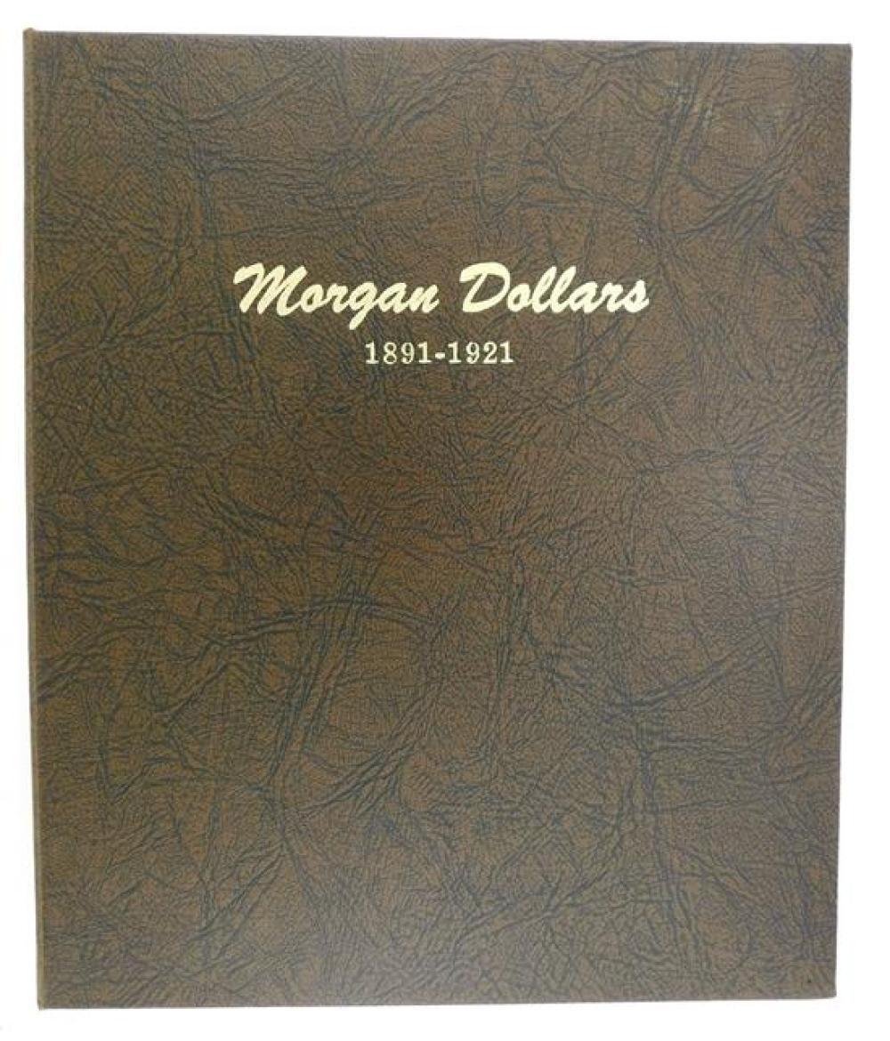 Appraisal: COINS Partially filled coin album Morgan dollars - Good to