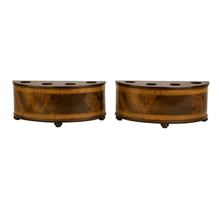 Appraisal: Pair of Georgian Style Mahogany Cachepots Estimate -